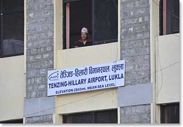 We left Tenzing Hillary airport in Lukla bound for Kathmandu at 6:55 AM this morning. The flight took 25 minutes and we were on the ground in Kathmandu at 7:20 a.m.