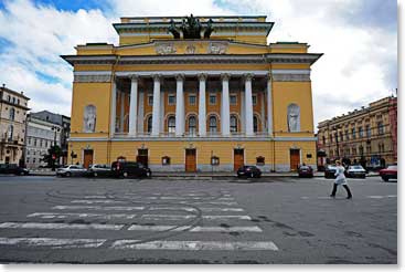 The Alexandrinsky Theatre is the oldest Russian national theatre