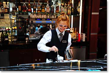 They introduced us to Christina at our hotel - who makes Cappuccinos to keep us going through the busy days here.