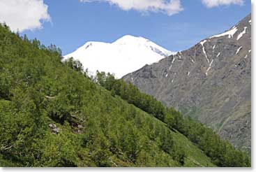 Our first view of Elbrus