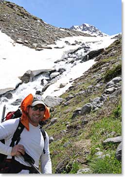 Steve W in the high alpine
