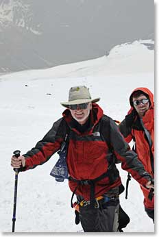 Steve Boles climbing with Vladimir Kopylov