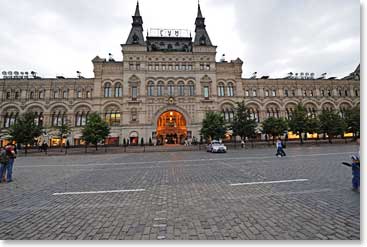 Amazing.  The next day we were on Red Square in Moscow.  The shopping continued at GUM department store.