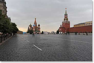 On our final night in Russia, Red Square, steps from our hotel, was peaceful and quiet in the evening
