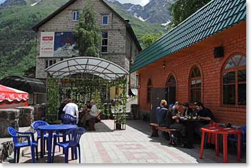 We went directly to our favorite lunch spot at Cheget Ski Area