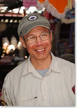 David was a shopper with a mountaineer’s suntan