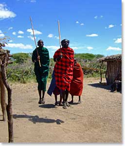 Masai in their traditional wear