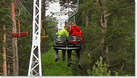 Today’s acclimatization began with a “head start” – a ride up the lifts at Cheget Ski Area.