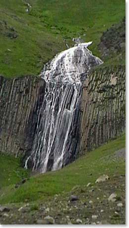 One of the many spectacular waterfalls