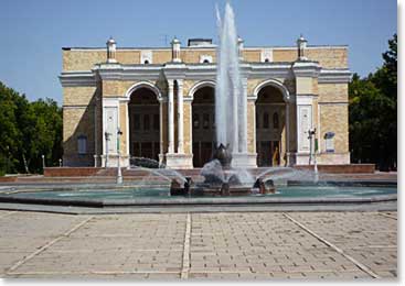 Across from our hotel is the Alisher Navoi Opera and Ballet Theatre.