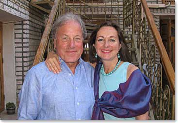 After freshening up at our hotel, Charles and Vera were ready to go enjoy dinner with the group at a nearby restaurant