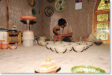 On Thursday we visited the factory of our friend Abdullo Narzullaev, 6th generation master potter of the Gidjuvan school of ceramics.