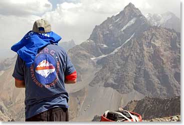 Views in the high alpine of the Fann Mountains