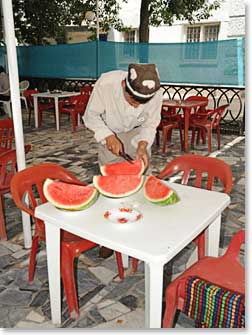 Our first hour in Tajikistan we discovered that fresh sweet melons are as plentiful here as they are in Uzbekistan