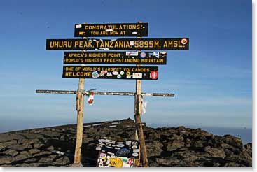 The highest point in Africa