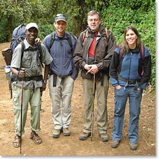 Julius, Rob, Jan, and Amanda all set to go