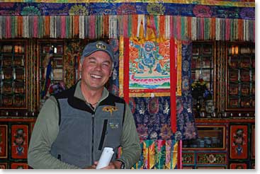 Eric is appropriately next to a ‘Buddha of life and death’ as he is teaching