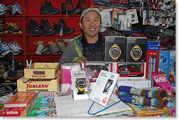 Another of our favorite shops is run by Tsedam Sherpa.