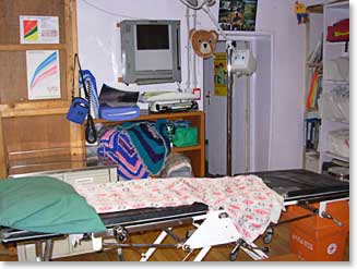 On of the examining rooms in the Khunde Hospital