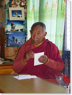 Lama Geshi has much wisdom to share