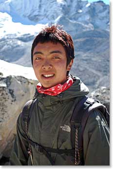 Mingma Sherpa, Everest summiter and one of our trekking guides for this CME trek