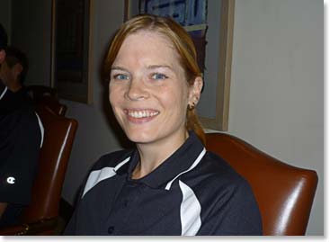 First time in Kathmandu, Sara is enjoying every minute of it