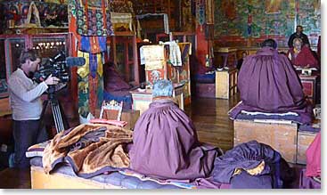 Being at the Monastery when a Puja is taking place is quite a unique experience