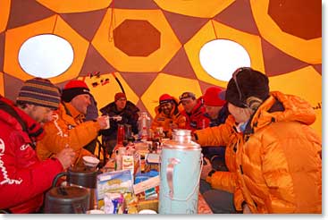 When we arrived at Pumori Base we quickly discovered that we had a comfortable home at 17,400 feet!