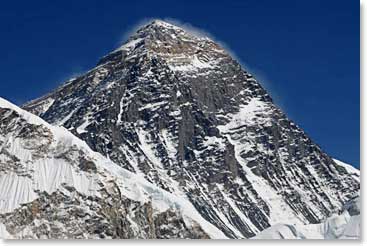 Of course, the ultimate goal, the summit of mount everest was before us