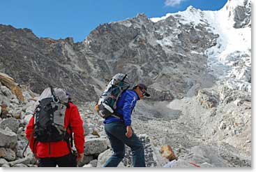 Here we go. Jamie and the team take off for Advance Base Camp in the early afternoon. With good luck and good weather they will be gone for a total of 5 days and nights