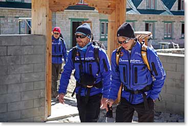 Scott and Todd, two of Jamie’s climbing partners on Pumori