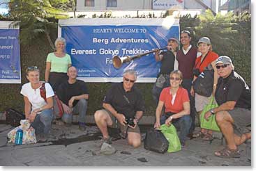 Team arrive at Yak & Yeti Hotel in Kathmandu