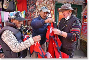 George and BAI guide Min in Namche