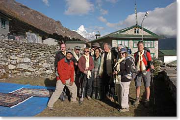 Guide Temba joins the group photo