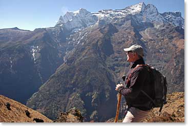 Richard with amazing views from the lookout