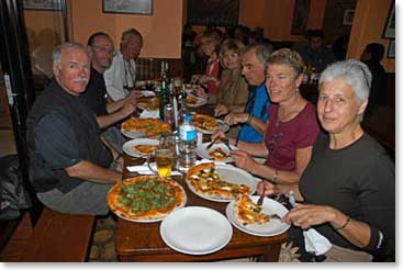 Pizza time in Kathmandu