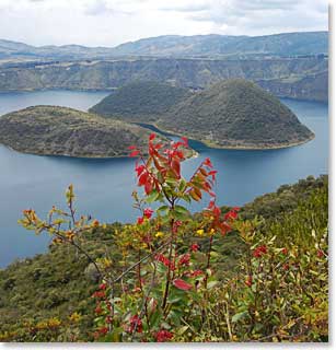 Two islands in this volcanic lake are said to like guinea pigs – hence the lake.