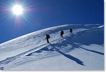 As we descended from the summit of Cotopaxi we realized it was still early in the morning.