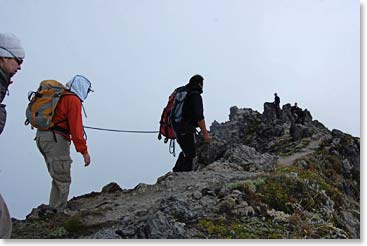 As the terrain got more demanding, they always used appropriate equipment and techniques.