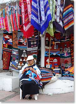 The Otavalo Market is always colorful