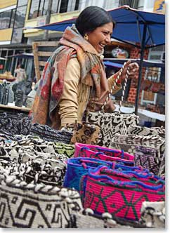 The Otavalo Market is always colorful