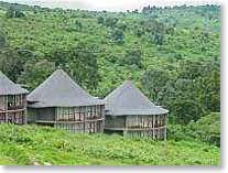 The view from our lodge at the top of the Ngorongoro Crater