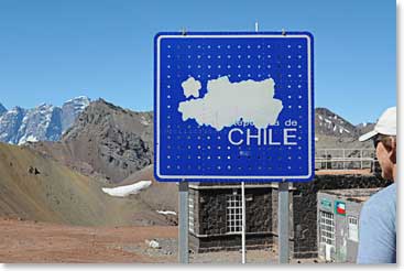 Kelly Nattress at the Chilean/Argentine border, January 12th
