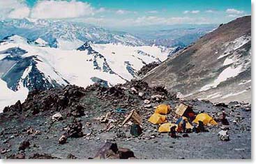 Looking down on Berlin Camp