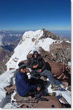 Don and Kelly on summit day