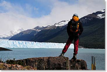 Hikers come from around the world to view Perito Moreno. It is one of the few glaciers in the world that has continued to advance throughout the 20th and 21st centuries.