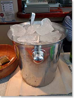 7. Leila’s Coke was served with ice chipped directly from the glacier