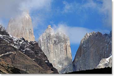The sky is always changing in Patagonia.