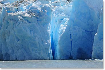 Our boat took us in for close views of the ice.