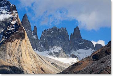 In the distance, views of the towers continued to impress us.